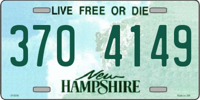 NH license plate 3704149