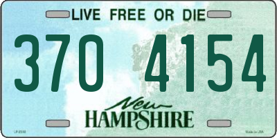 NH license plate 3704154