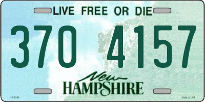 NH license plate 3704157