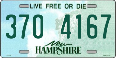 NH license plate 3704167