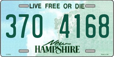 NH license plate 3704168