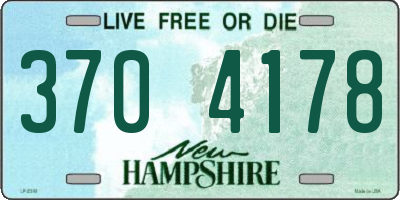 NH license plate 3704178