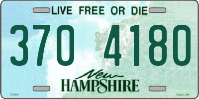 NH license plate 3704180
