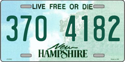 NH license plate 3704182