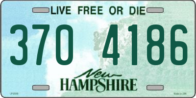 NH license plate 3704186