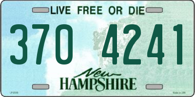 NH license plate 3704241