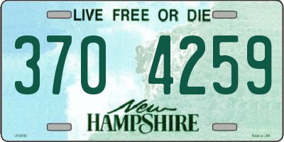 NH license plate 3704259