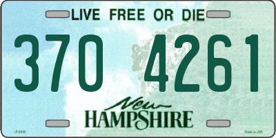 NH license plate 3704261