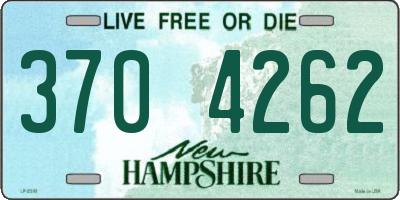 NH license plate 3704262