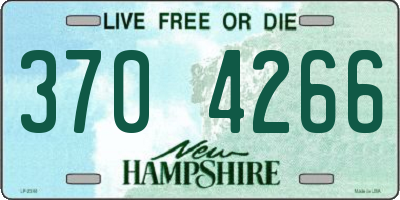 NH license plate 3704266