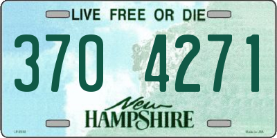 NH license plate 3704271