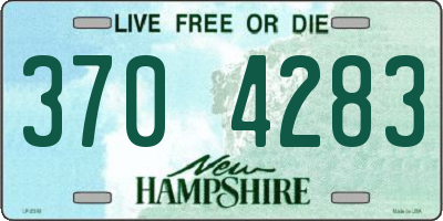 NH license plate 3704283