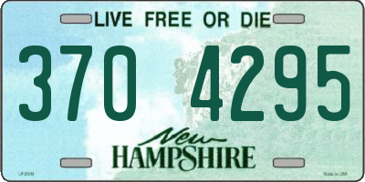NH license plate 3704295