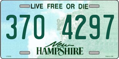 NH license plate 3704297