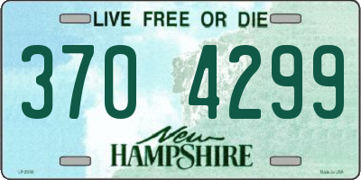 NH license plate 3704299