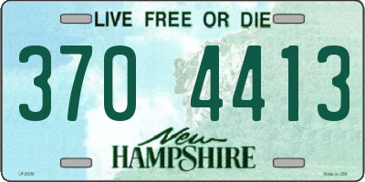 NH license plate 3704413
