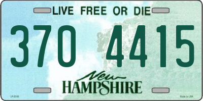 NH license plate 3704415