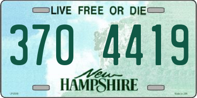 NH license plate 3704419