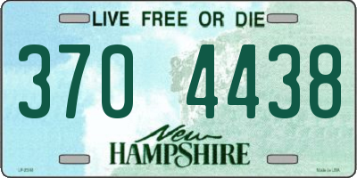 NH license plate 3704438