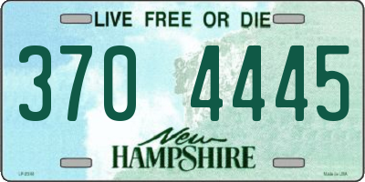 NH license plate 3704445