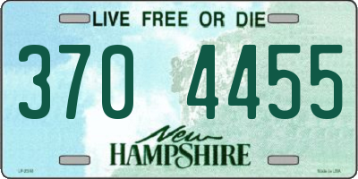 NH license plate 3704455