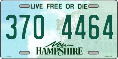 NH license plate 3704464