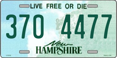 NH license plate 3704477