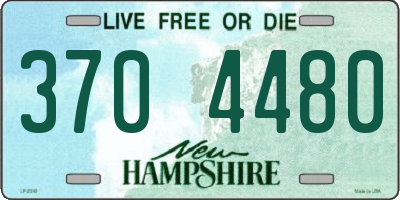 NH license plate 3704480