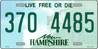 NH license plate 3704485