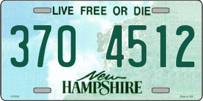 NH license plate 3704512
