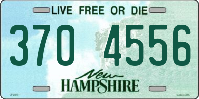 NH license plate 3704556