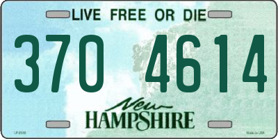 NH license plate 3704614