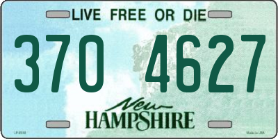 NH license plate 3704627