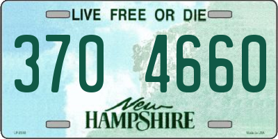 NH license plate 3704660