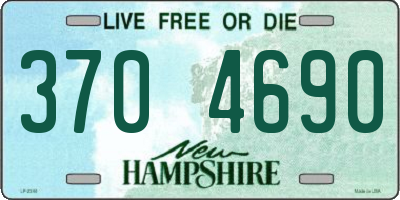 NH license plate 3704690