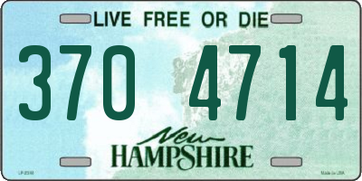 NH license plate 3704714