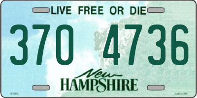 NH license plate 3704736
