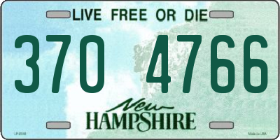 NH license plate 3704766