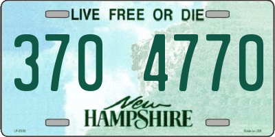 NH license plate 3704770