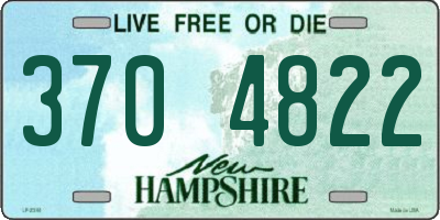 NH license plate 3704822