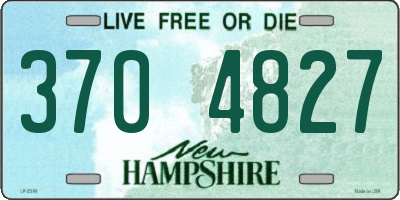 NH license plate 3704827