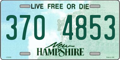 NH license plate 3704853