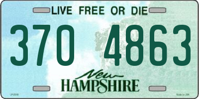 NH license plate 3704863