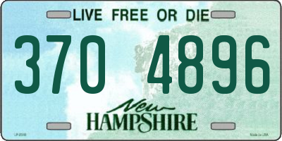 NH license plate 3704896