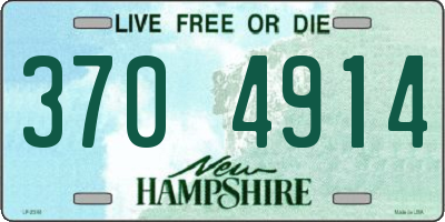 NH license plate 3704914