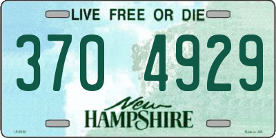NH license plate 3704929