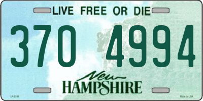 NH license plate 3704994