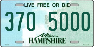 NH license plate 3705000