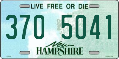 NH license plate 3705041