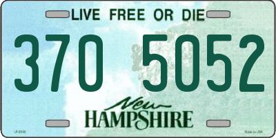 NH license plate 3705052
